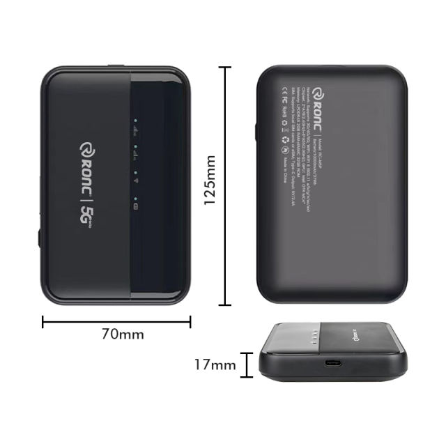 10,000mAh 5G WiFi Power Bank | Ultra-Fast WiFi 6 | eSIM & SIM Support | Fast Charging for iPhone & Android RC-M5P