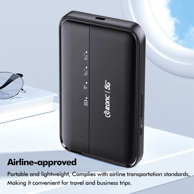 10,000mAh 5G WiFi Power Bank | Ultra-Fast WiFi 6 | eSIM & SIM Support | Fast Charging for iPhone & Android RC-M5P