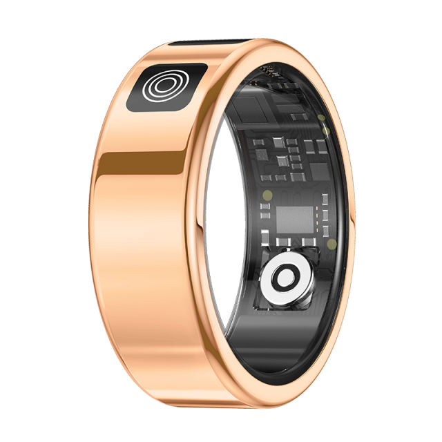 Smart Ring with Display | AI Wearable Device for Heart Rate, Blood Oxygen, Sleep Monitoring & Fitness Tracking | Multi-Function Smart Ring RC-SR08