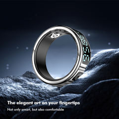 Smart Ring with Display | AI Wearable Device for Heart Rate, Blood Oxygen, Sleep Monitoring & Fitness Tracking | Multi-Function Smart Ring RC-SR08