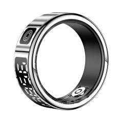 Smart Ring with Display | AI Wearable Device for Heart Rate, Blood Oxygen, Sleep Monitoring & Fitness Tracking | Multi-Function Smart Ring RC-SR08