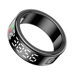 Smart Ring with Display | AI Wearable Device for Heart Rate, Blood Oxygen, Sleep Monitoring & Fitness Tracking | Multi-Function Smart Ring RC-SR08