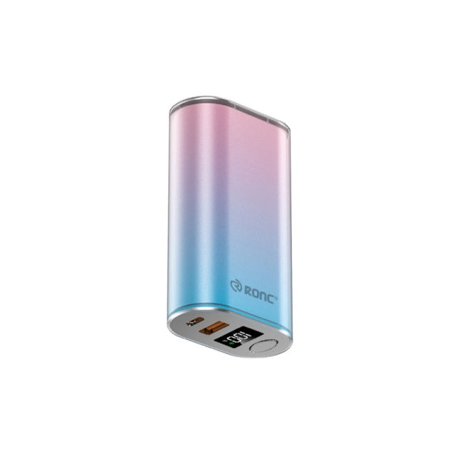 22.5W Super Fast Charging Mini Power Bank 10000mAh – Gradient Blue Pink Portable Charger, Customizable Fast &amp; Standard Charging RC-P160