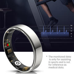 Smart Health Ring with Heart Rate, Blood Pressure, and SpO2 Monitoring | Waterproof Fitness Ring for Android & iOS RC-SR001