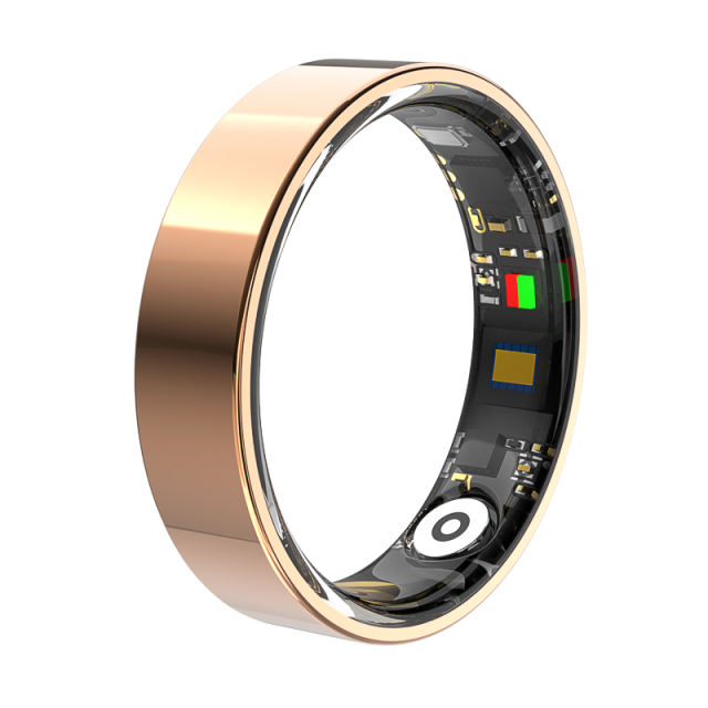 Smart Health Ring with Heart Rate, Blood Pressure, and SpO2 Monitoring | Waterproof Fitness Ring for Android & iOS RC-SR001