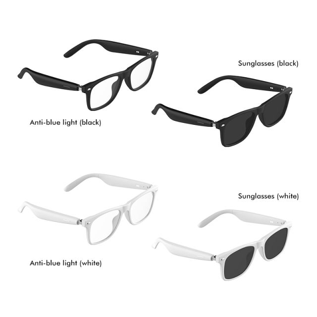 Smart AI Bluetooth 5.3 Glasses with Music, Voice Assistant & Real-Time Translation | Open-Ear Audio Sunglasses with Long Battery Life RC-SG001