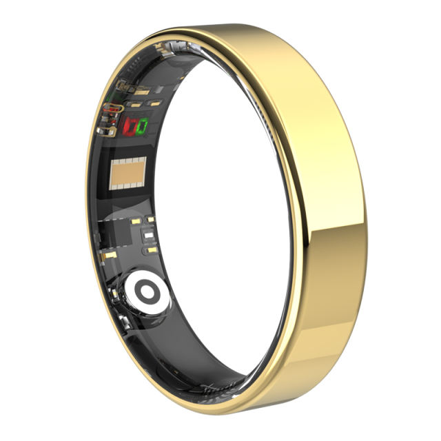 Smart Health Ring with Heart Rate, Blood Pressure, and SpO2 Monitoring | Waterproof Fitness Ring for Android & iOS RC-SR001