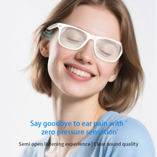 Smart AI Bluetooth 5.3 Glasses with Music, Voice Assistant & Real-Time Translation | Open-Ear Audio Sunglasses with Long Battery Life RC-SG001