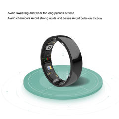 Smart Health Monitoring Ring – Heart Rate, Blood Oxygen & Blood Pressure Tracker, IP68 Waterproof, Bluetooth 5.0, Multi-Language Support RC-SR002