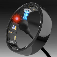 Smart Health Monitoring Ring – Heart Rate, Blood Oxygen & Blood Pressure Tracker, IP68 Waterproof, Bluetooth 5.0, Multi-Language Support RC-SR002