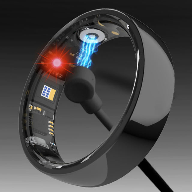 Smart Health Monitoring Ring – Heart Rate, Blood Oxygen & Blood Pressure Tracker, IP68 Waterproof, Bluetooth 5.0, Multi-Language Support RC-SR002