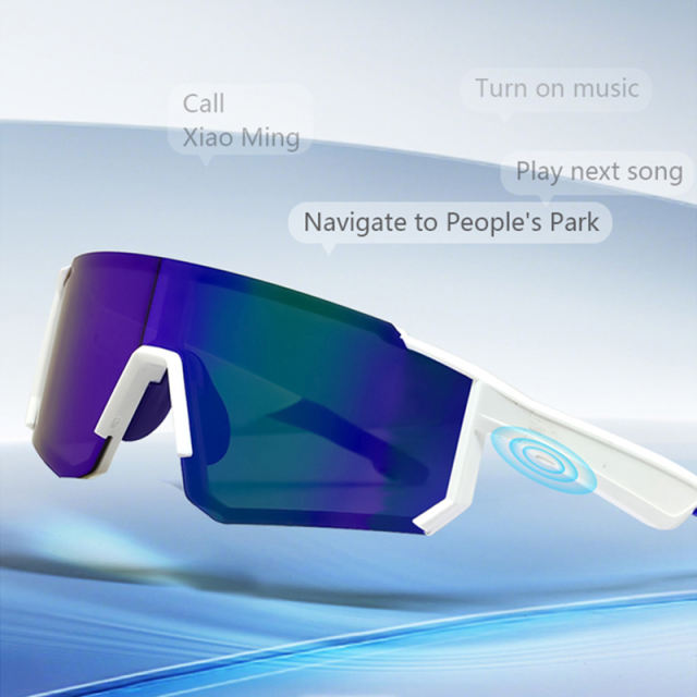AI Smart Glasses – Bluetooth 5.4, Real-Time Translation, Remote Photo Capture, Voice Assistant, UV400 Outdoor Eyewear RC-SG002