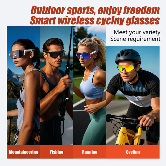AI Smart Glasses – Bluetooth 5.4, Real-Time Translation, Remote Photo Capture, Voice Assistant, UV400 Outdoor Eyewear RC-SG002