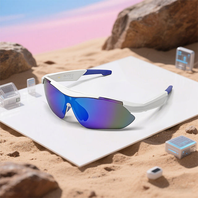 AI Smart Cycling Glasses – Bluetooth 5.4, Real-Time Translation, Remote Camera, Voice Assistant, UV400 Outdoor Sunglasses RC-SG003