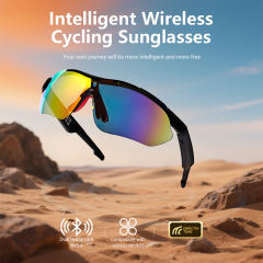 AI Smart Cycling Glasses – Bluetooth 5.4, Real-Time Translation, Remote Camera, Voice Assistant, UV400 Outdoor Sunglasses RC-SG003