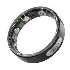ECG Smart Ring – Heart Health Monitor with PPG+ECG, Bluetooth 5.3, Waterproof 5ATM+IP68, Multi-Language App Support RC-SR003