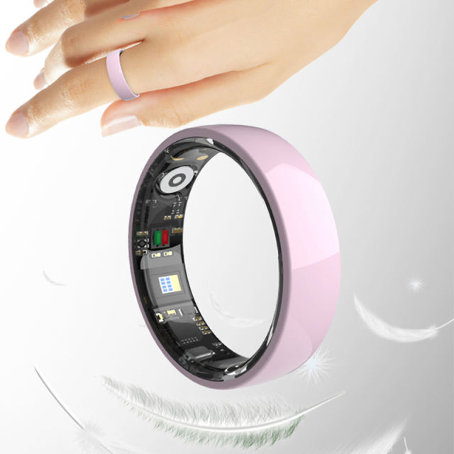 Smart Health Monitoring Ring – Heart Rate, Blood Oxygen & Blood Pressure Tracker, IP68 Waterproof, Bluetooth 5.0, Multi-Language Support RC-SR002