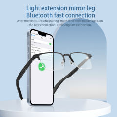 Smart Audio Glasses with Bluetooth, Noise Cancelling, Magnetic Lenses & AI Voice Assistant – Ideal for Translation, Music & Hands-Free Photos RC-SG004