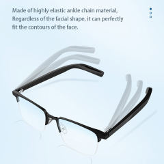 Smart Audio Glasses with Bluetooth, Noise Cancelling, Magnetic Lenses & AI Voice Assistant – Ideal for Translation, Music & Hands-Free Photos RC-SG004