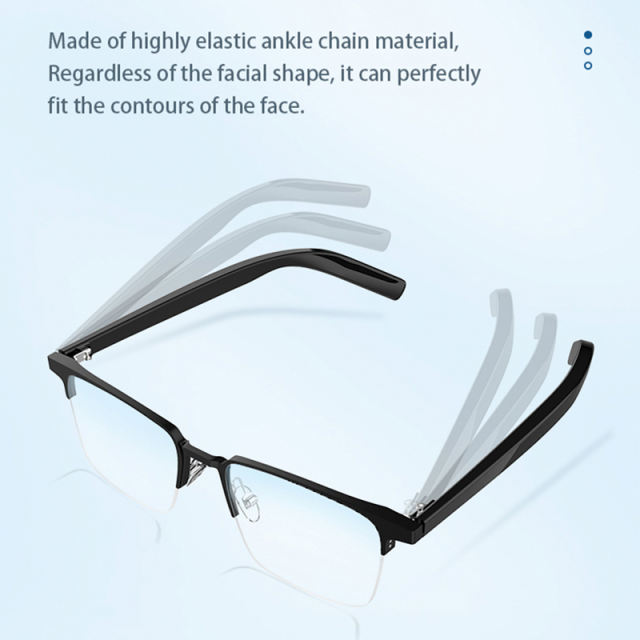 Smart Audio Glasses with Bluetooth, Noise Cancelling, Magnetic Lenses & AI Voice Assistant – Ideal for Translation, Music & Hands-Free Photos RC-SG004