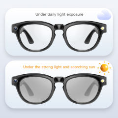 Smart AI Camera Glasses with Translation, Bluetooth Calling & Photo Recording – Auto Dimming Lens, HD Camera, Long Battery Life  RC-SG005