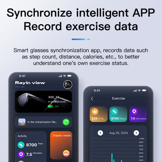 Smart AI Camera Glasses with Translation, Bluetooth Calling & Photo Recording – Auto Dimming Lens, HD Camera, Long Battery Life  RC-SG005