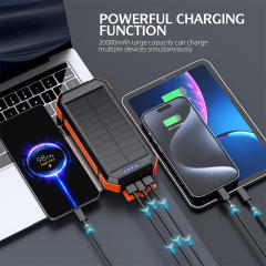 20000mAh Magnetic Solar Power Bank with Compass, Outdoor LED Light, PD 22.5W Fast Charge, 15W Wireless Charging, Waterproof &amp; Shockproof， RC-SP015