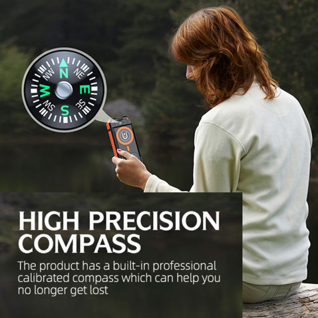 20000mAh Magnetic Solar Power Bank with Compass, Outdoor LED Light, PD 22.5W Fast Charge, 15W Wireless Charging, Waterproof &amp; Shockproof， RC-SP015