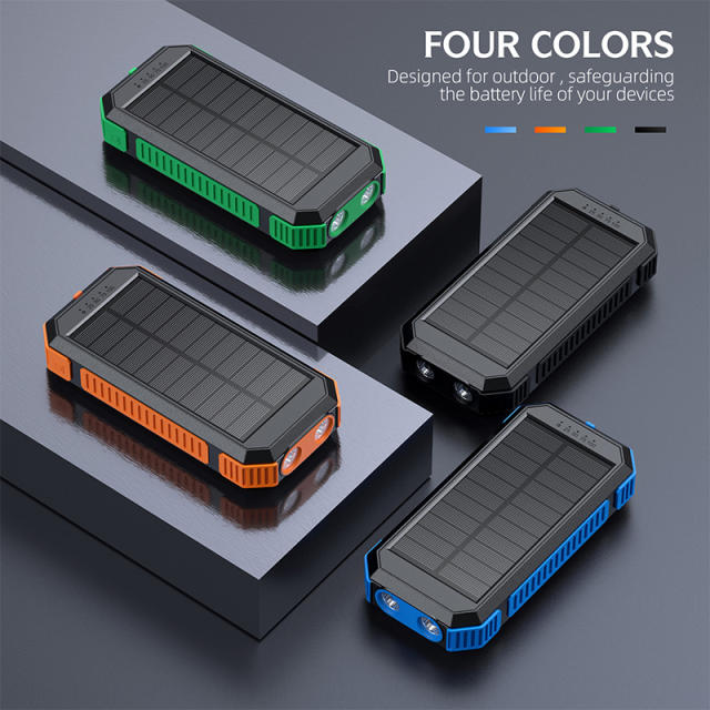 20000mAh Magnetic Solar Power Bank with Compass, Outdoor LED Light, PD 22.5W Fast Charge, 15W Wireless Charging, Waterproof &amp; Shockproof， RC-SP015
