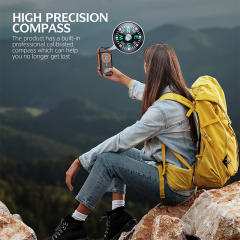 20000mAh Magnetic Solar Power Bank with Compass, Outdoor LED Light, PD 22.5W Fast Charge, 15W Wireless Charging, Waterproof &amp; Shockproof， RC-SP015