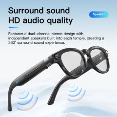 AI Smart Glasses with 4K Camera, Real-Time Translator, Bluetooth 5.3, Auto Dimming Lenses, Music &amp; Calls, 32GB Storage  RC-SG006