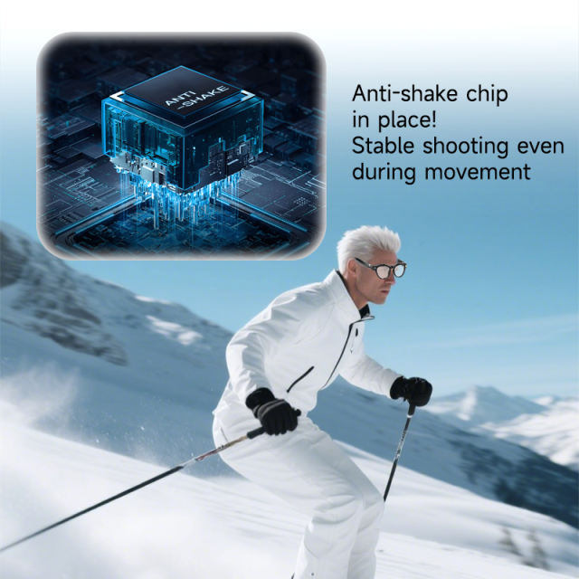 AI Smart Glasses with 4K Camera, Real-Time Translator, Bluetooth 5.3, Auto Dimming Lenses, Music &amp; Calls, 32GB Storage  RC-SG006