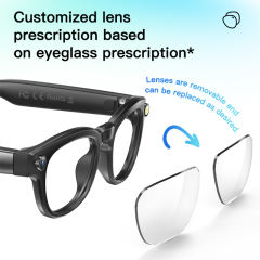 AI Smart Glasses with 4K Camera, Real-Time Translator, Bluetooth 5.3, Auto Dimming Lenses, Music &amp; Calls, 32GB Storage  RC-SG006