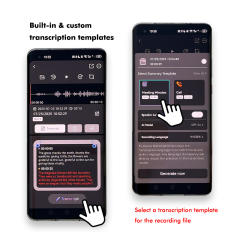 AI Smart Voice Recorder with Transcription &amp; Summary | 64GB, Bluetooth, 40H Recording, MagSafe, 80+ Languages RC-SA001