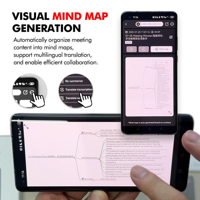 AI Smart Voice Recorder with Transcription &amp; Summary | 64GB, Bluetooth, 40H Recording, MagSafe, 80+ Languages RC-SA001