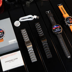 AI Smart watch with AMOLED Display, GPS, ChatGPT, Bluetooth 5.4, Waterproof 3ATM, Fitness & Health Tracker RC-SW001