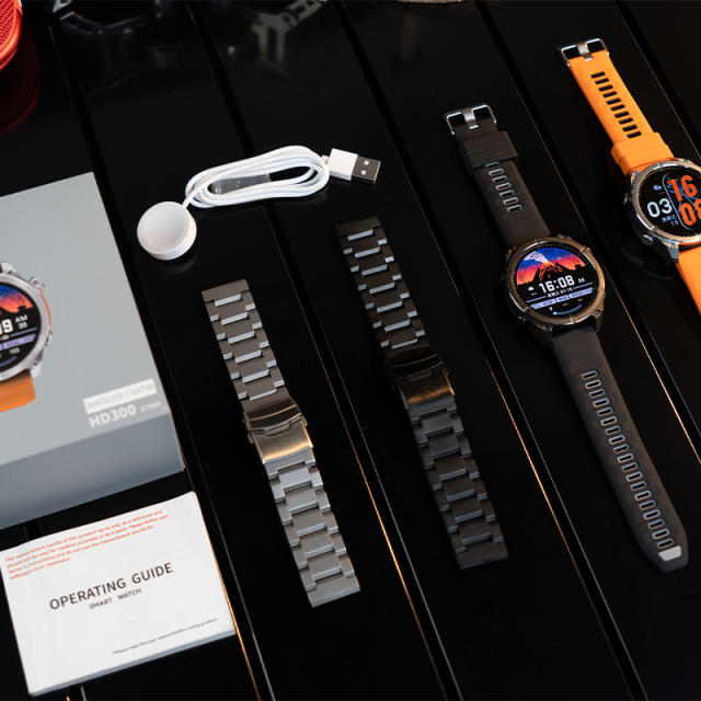 AI Smart watch with AMOLED Display, GPS, ChatGPT, Bluetooth 5.4, Waterproof 3ATM, Fitness & Health Tracker RC-SW001