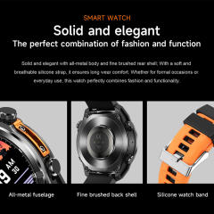 AI Smart watch with AMOLED Display, GPS, ChatGPT, Bluetooth 5.4, Waterproof 3ATM, Fitness & Health Tracker RC-SW001