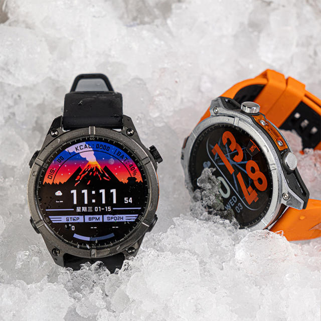 AI Smart watch with AMOLED Display, GPS, ChatGPT, Bluetooth 5.4, Waterproof 3ATM, Fitness & Health Tracker RC-SW001