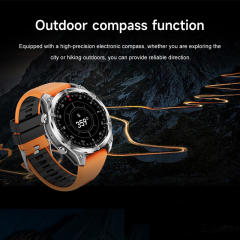 AI Smart watch with AMOLED Display, GPS, ChatGPT, Bluetooth 5.4, Waterproof 3ATM, Fitness & Health Tracker RC-SW001