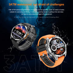 AI Smart watch with AMOLED Display, GPS, ChatGPT, Bluetooth 5.4, Waterproof 3ATM, Fitness & Health Tracker RC-SW001