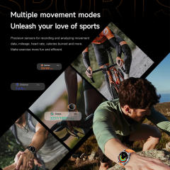 AI Smart watch with AMOLED Display, GPS, ChatGPT, Bluetooth 5.4, Waterproof 3ATM, Fitness & Health Tracker RC-SW001