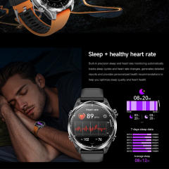 AI Smart watch with AMOLED Display, GPS, ChatGPT, Bluetooth 5.4, Waterproof 3ATM, Fitness & Health Tracker RC-SW001