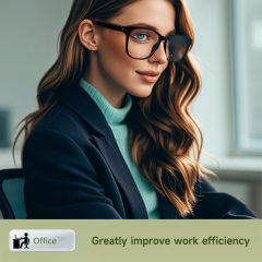 AI Smart Bluetooth Audio Glasses with AI Voice Control, Polarized UV400 Lenses, HD Calls, Music Playback, Touch Control & Magnetic Charging，RC-SG010