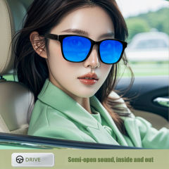 AI Smart Bluetooth Audio Glasses with AI Voice Control, Polarized UV400 Lenses, HD Calls, Music Playback, Touch Control & Magnetic Charging，RC-SG010