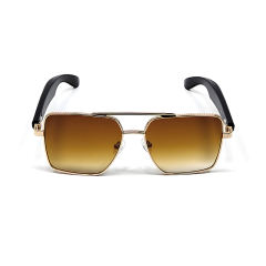 Smart AI Translator Bluetooth Sunglasses with Music Playback, Hands-Free Calling, UV400 Protection, Touch Control & Magnetic Charging, RC-SG008