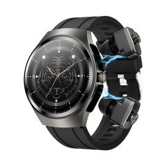 AI Smartwatch with TWS Earbuds, 1.43" AMOLED Display, Bluetooth 5.3, Heart Rate & Sleep Monitoring, NFC, IP67 Waterproof, Multi-Language Fitness Watch RC-SW010