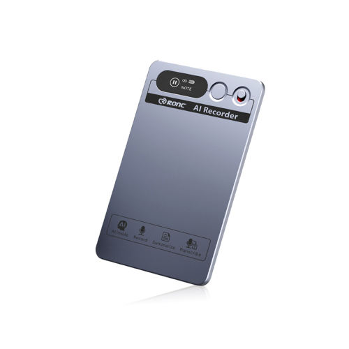 AI Smart Voice Recorder Pen with 64GB Storage, Bluetooth, Ultra-Slim Card Design, Noise Reduction, Real-Time Transcription & Translation, Meeting Notes Recorder， RC-SA001