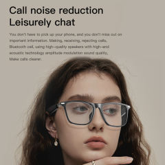 AI Smart Audio Glasses with Translation, HD Photo & Video Recording, Bluetooth Music & Call, Waterproof Sunglasses with Long Battery Life,RC-SG007