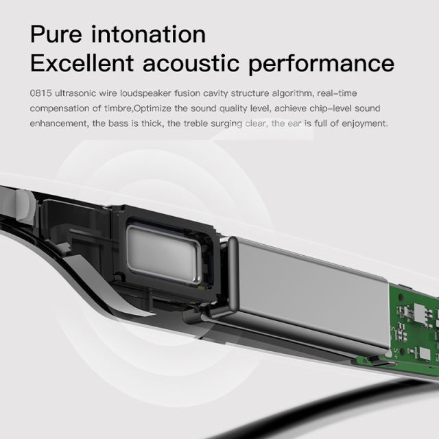 AI Smart Audio Glasses with Translation, HD Photo & Video Recording, Bluetooth Music & Call, Waterproof Sunglasses with Long Battery Life,RC-SG007